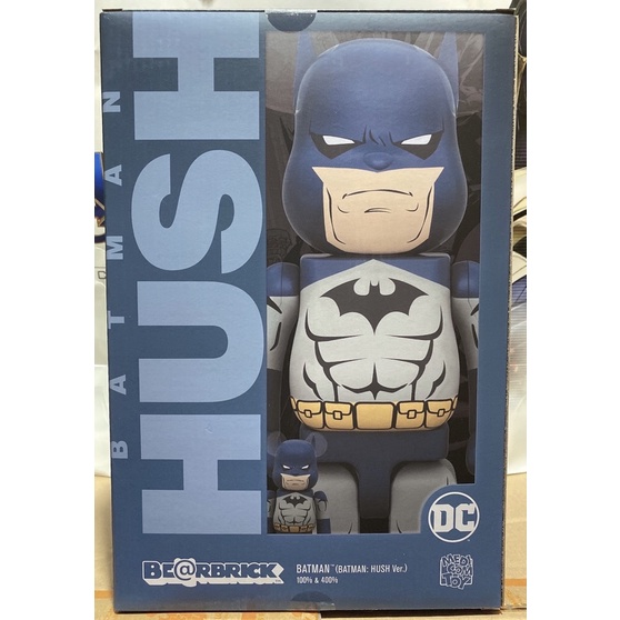 「全新現貨」BE@RBRICK 400%+100% 庫柏力克熊 BATMAN HUSH 蝙蝠俠 bearbrick