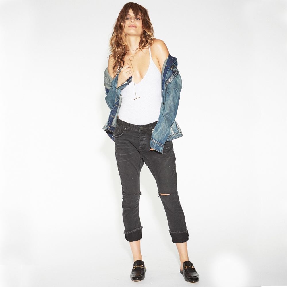 ONETEASPOON | 女 BLACK ANCHOR SAINTS 牛仔褲