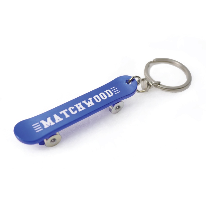 Matchwood Skateboard 滑板鑰匙圈 藍色款 官方賣場