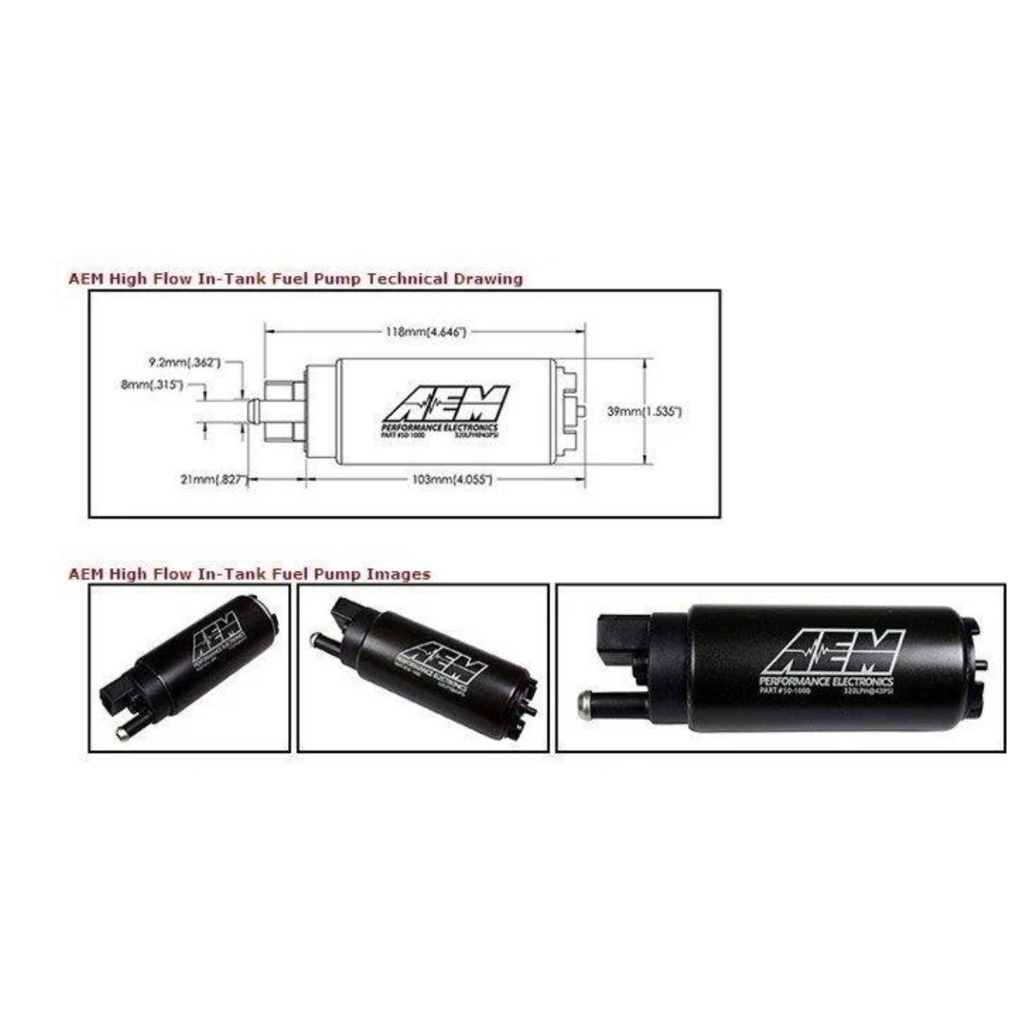 美國 AEM 340L 340 L 340 LPH 通用型 高流量 汽油幫浦 含配件包 韋伯 偉伯 需報價 請勿自行下單