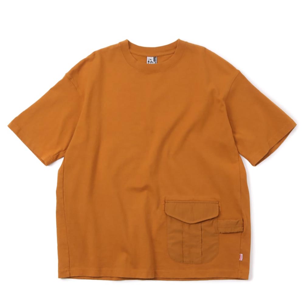CHUMS Heavy Weight Utility Pocket 短袖T恤 棕色 CH012037B005