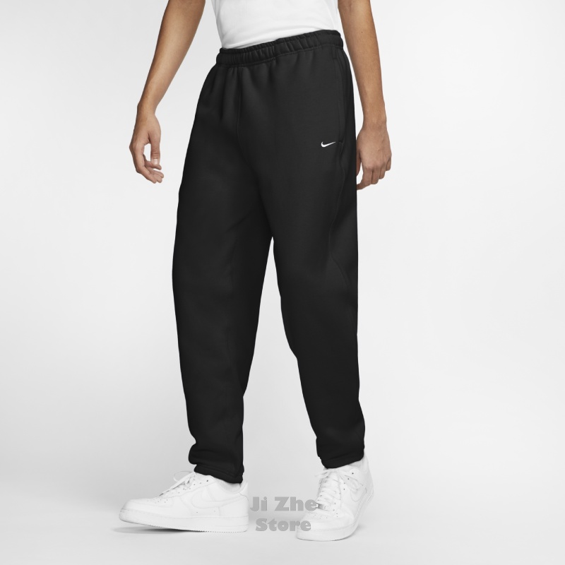 【吉喆】現貨 Nike Solo Swoosh 刺繡小勾 內抽繩 寬鬆 重磅 內刷毛 棉長褲 長褲 DA0330-010
