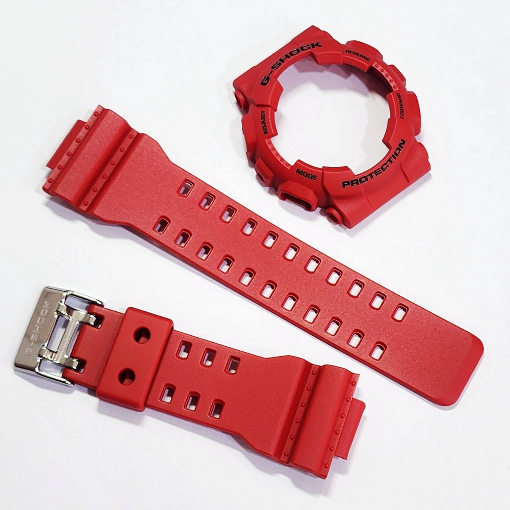 G-SHOCK原廠錶殼錶帶組合/GA/GD系列/紅色系(GD/GA-100/110/120適用，不包含手錶)