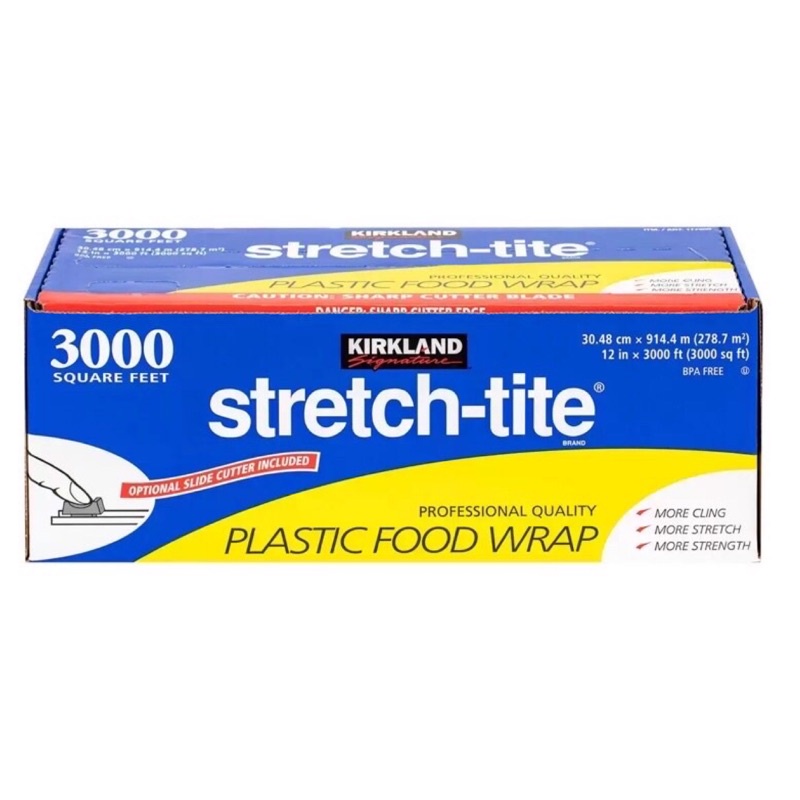 Kirkland Stretch-Tite Plastic Food Wrap - 30.48 cm X 914.4 m