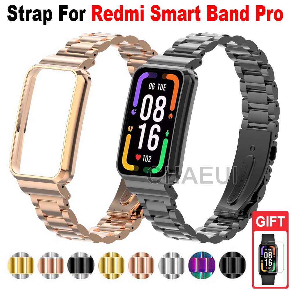 Redmi 手環 Pro 金屬錶帶 不鏽鋼三珠鋼帶 紅米手環Pro 替換錶帶 Redmi手環Pro 替換腕帶 運動錶帶