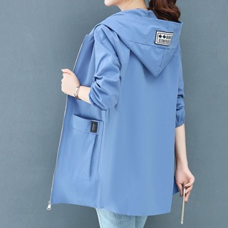 風衣 大碼女裝秋季風 衣女新款百搭中長款外套 ins潮韓版連帽棒球服熱賣款