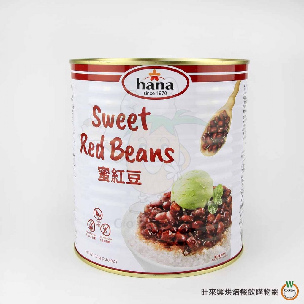 聯夏 冰品蜜紅豆3.3kg (產品總重約:3700g) / 罐