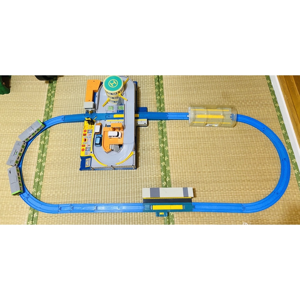 plarail 平交道迴轉車道組 Tomy 停車廠 汽車軌道 火車軌道 tomica