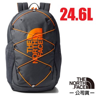 【The North Face】兒童/青少年 抗撕裂多功能減震透氣後背包24.6L.電腦書包/瀝灰_52VY