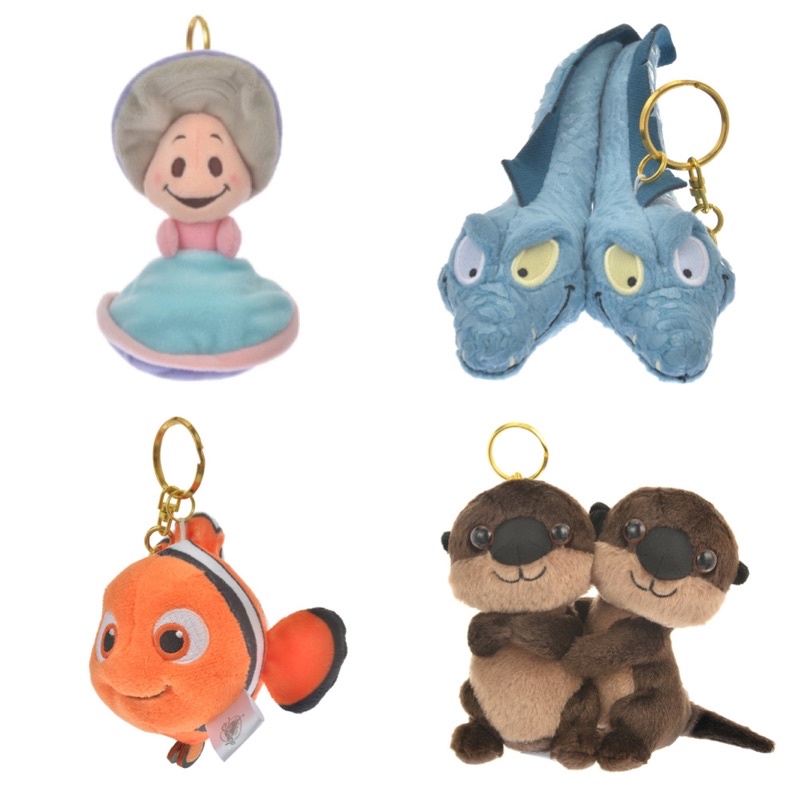 現貨 日本迪士尼商店 牡蠣寶寶 雙頭鰻 尼莫 水獺 吊飾 娃娃 玩偶 鑰匙圈