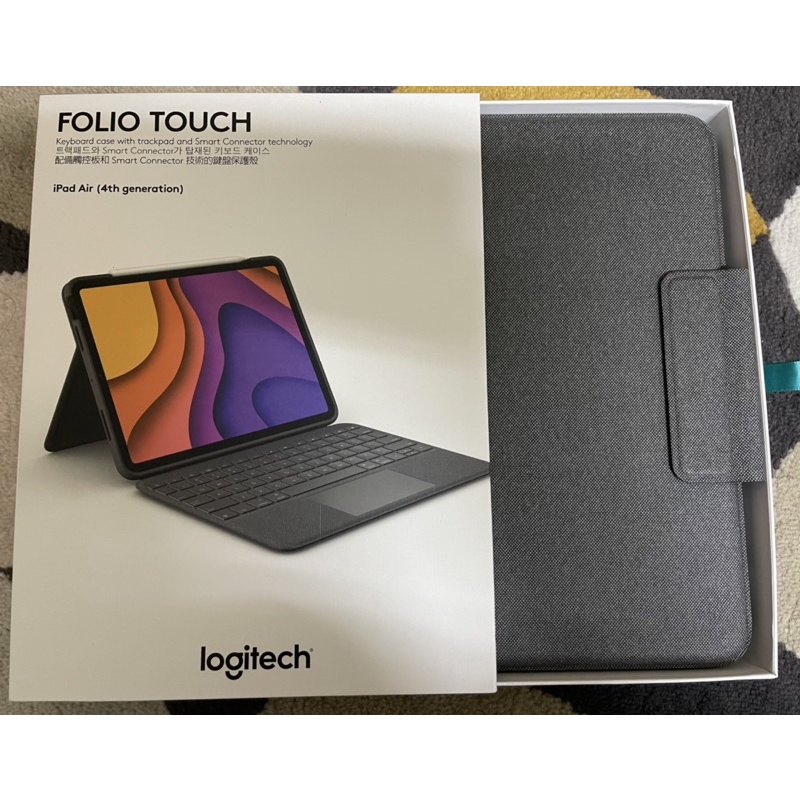 羅技 Folio Touch 鍵盤保護套（含觸控板）-iPad air 4跟5均可使用