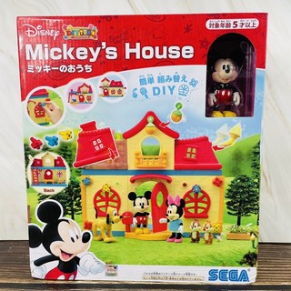 正版現貨 日本 SEGA TOYS 迪士尼 DIY夢想城系列 米奇紅頂小屋