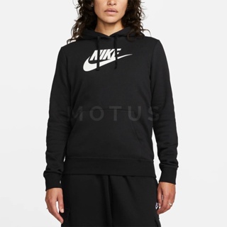 Motus | Nike 女 帽T 連帽 長袖 上衣 黑 DQ5776-010
