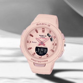 免費運輸最新的女錶卡西歐 baby-g bgs-100 新發行白色粉紅色等顏色