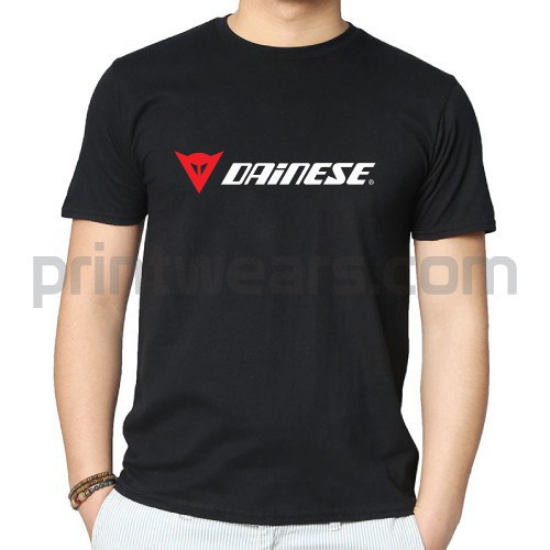 Dainese Logo 高品質短袖 T 恤新款時尚加大碼上衣運動健身男士圓領 T 恤街頭寬鬆