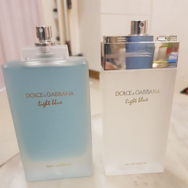 二手香水 僅噴1次！D&amp;G light blue淺藍 女性淡香水 淡香精 100ml(T版，無香水蓋，無外紙盒！