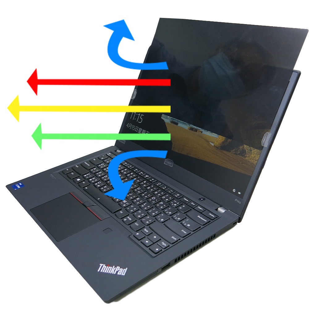【Ezstick】Lenovo ThinkPad P14s GEN2 NB 筆電 抗藍光 防眩光 防窺片