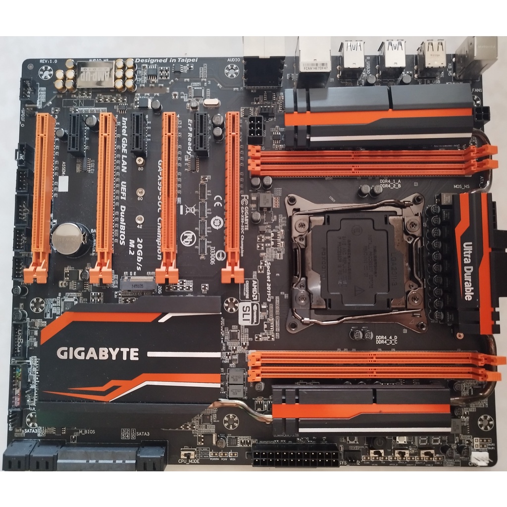 技嘉Gigabyte x99 soc champion LGA 2011-3 工作站級 主機板 XEON可多開