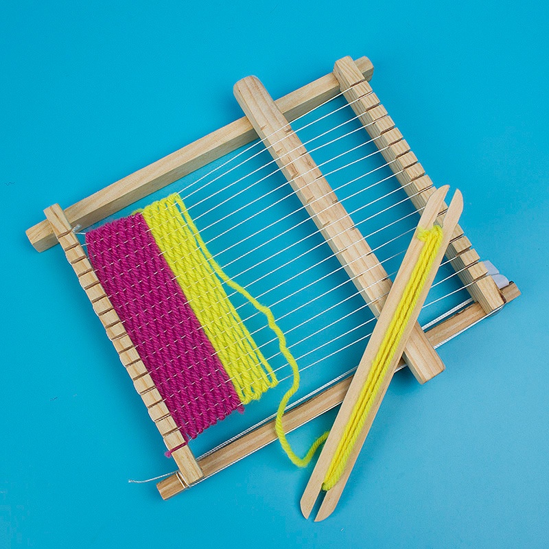 手工DIY自製織布機 幼兒園小學生兒童科技小製作模型材料益智玩具