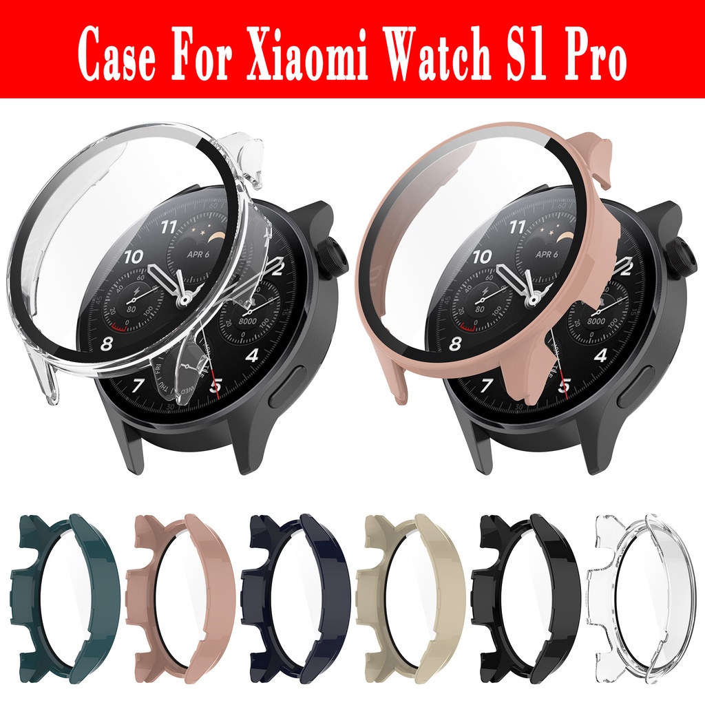 For Xiaomi Watch S1 Pro鋼化膜一件式保護殼