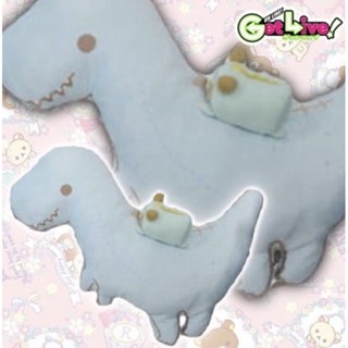 日本正版 拉拉熊 恐龍 娃娃 玩偶 抱枕 景品 toreba 抓樂霸