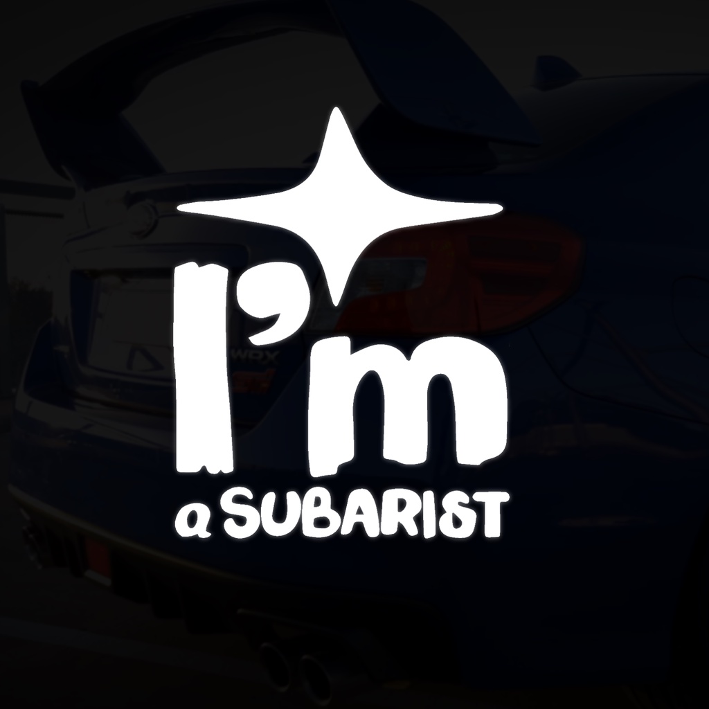 I'm a SUBARIST 貼紙 Subaru 速霸陸 車身貼紙 大星星 車貼 WRX Levorg XV 森林人