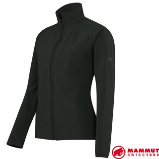 【MAMMUT 長毛象】女款輕量耐磨快乾防風軟殼外套/特價6折/黑 12631