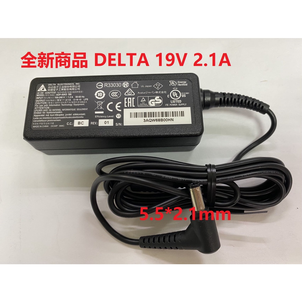 全新商品 DELTA 台達原廠  19V  2.1A 40W電源供應器/變壓器 ADP-40KD BB