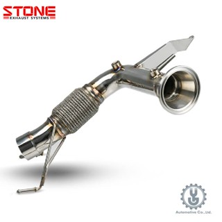 【YGAUTO】STONE巨石｜MINI Cooper S F55｜三門掀背｜De-Cat Downpipe｜排氣管