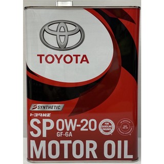 正港油田 附發票 TOYOTA SP 0W-20 0W20 GF-6A 豐田 機油 日本4L鐵罐 油電車 適用LEXUS