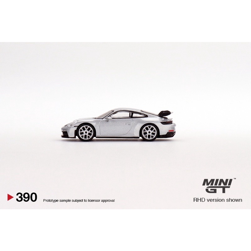 Mini GT 1/64 #390 Porsche 911 (992) GT3 GT Silver