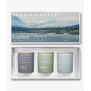 =預購=SKANDINAVISK迷你香氛蠟燭禮盒（探索/感官）65g x 3