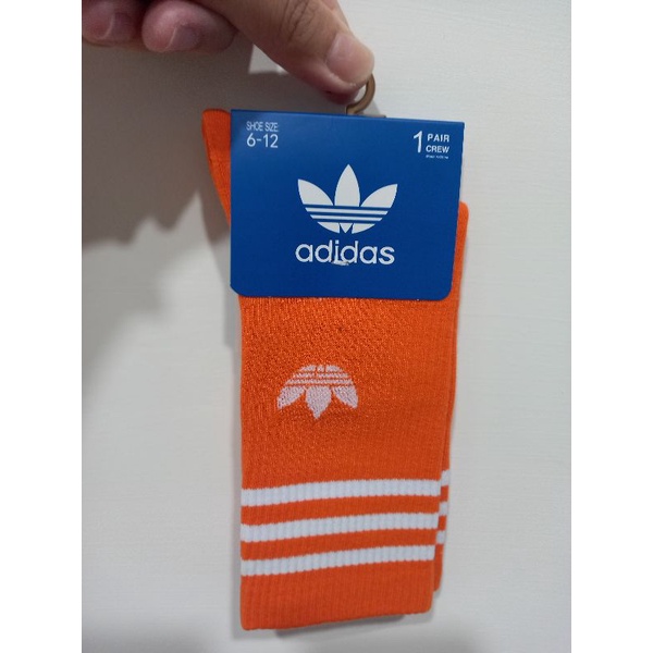 Adidas小腿襪-橘