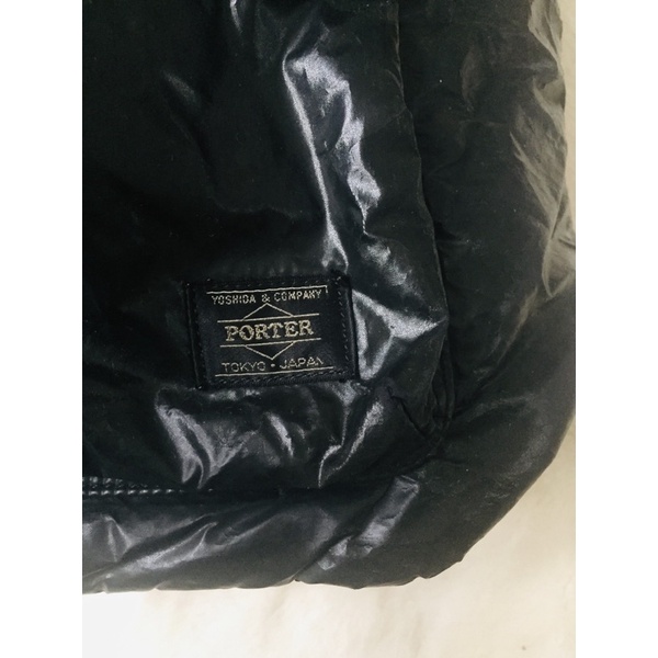 日本 porter 黑色 大的 手提包 側背包