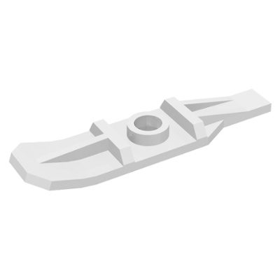 LEGO 樂高 99774 白色 人仔配件 滑雪板無鉸鏈(10182用之6120替代品)
