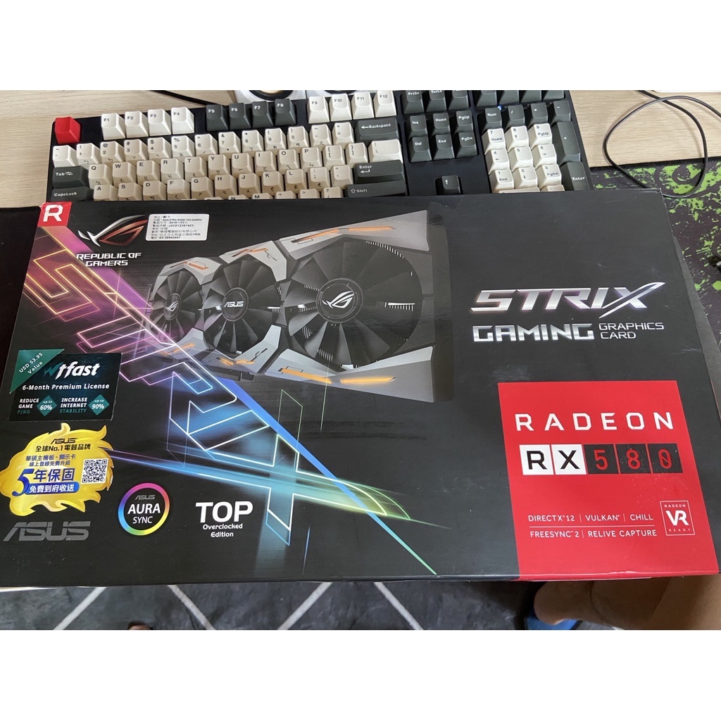 華碩ASUS ROG rx580 x588 O8G T8G