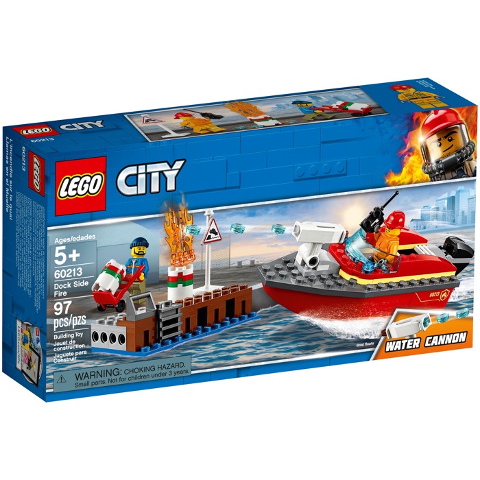 【台灣樂高】LEGO 樂高 60213 CITY 城市系列 Dock Side Fire 碼頭火災