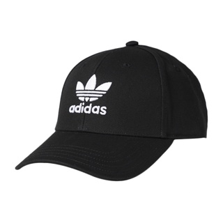 adidas 帽子 愛迪達 男女款 棒球帽 運動帽 休閒帽 老帽 經典 三葉草 刺繡 LOGO 黑 白 EC3603