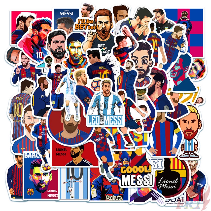 100張入 ❉ 梅西 Leo Messi 超級足球巨星 防水塗鴉貼紙 ❉潮流個性 摩托車機車電腦行李箱吉他塗鴉貼紙