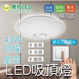 樂亮 LED 43W月曜星空 快可拆吸頂燈