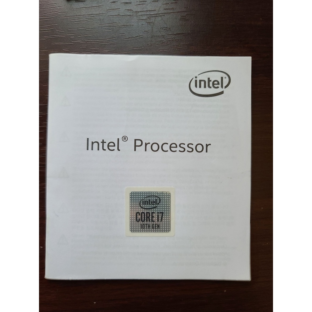 10代I7貼紙  INTEL CPU 效能貼紙