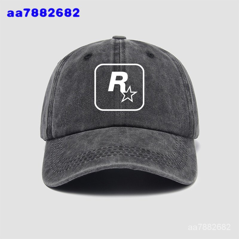 新GTA5遊戲公司 Rockstar Games週邊R星標誌帽子棒球帽男女原創鴨舌-ZY