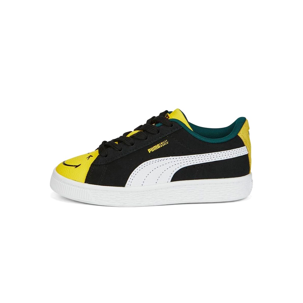 Puma Suede SMILEYWORLD PS 中童 黑黃 運動 慢跑 休閒鞋 38613801