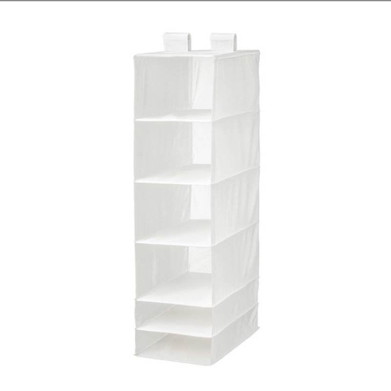 IKEA衣櫃收納掛袋 SKUBB 掛袋/6格, 白色