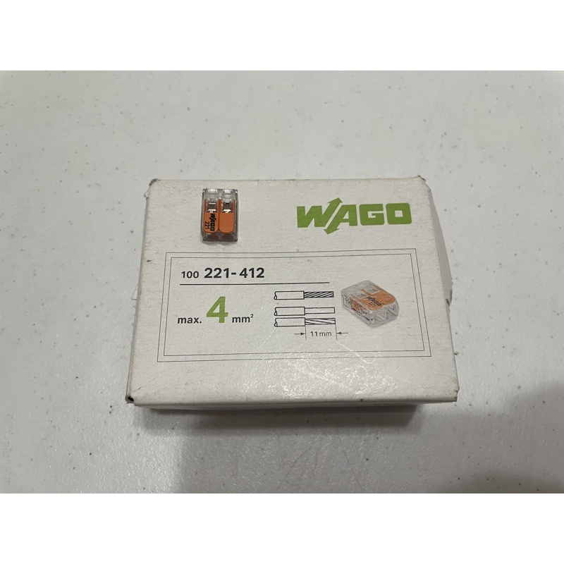 現貨｜WAGO 旺科 221-412 接頭 快速接頭 電控材料 配線材料 萬用接頭 接線器 接線端子 電線連接 連接器