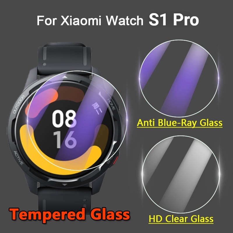 XIAOMI MI 1/2/3/5 件適用於小米 Mi Watch S1 Pro 智能手錶 2.5D 高清透明/防藍光鋼