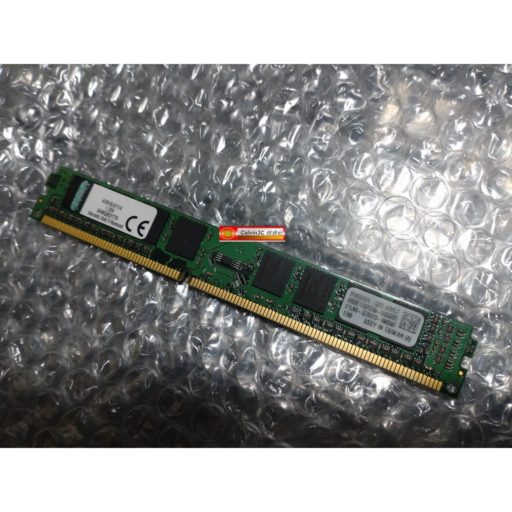 金士頓 Kingston DDR3 1600 4G KVR16LN11/4 低電壓版本 1.35V 單面顆粒 終身保固