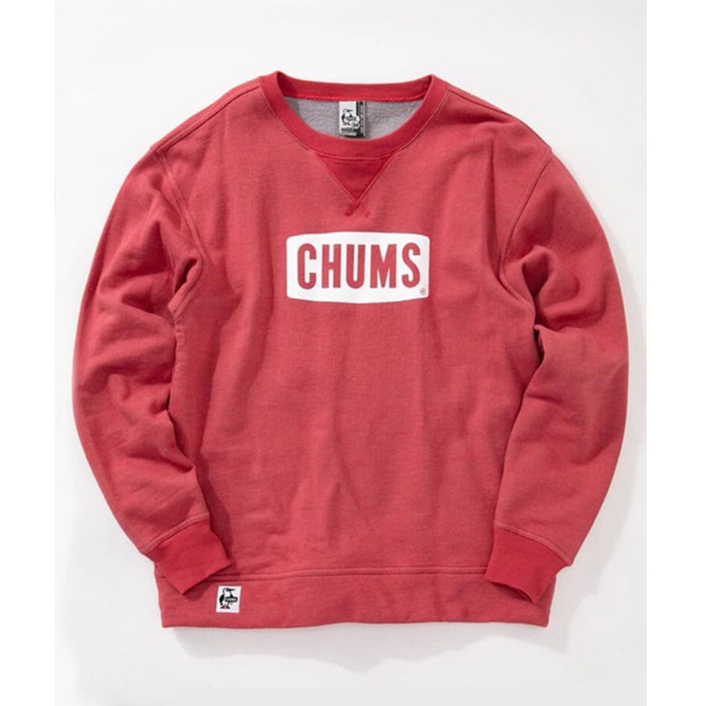 CHUMS 男 Boat Logo Crew Top 圓領套頭衫 舊紅色 CH001145R085