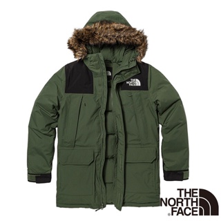 【The North Face】男 防水透氣連帽寬鬆羽絨外套.夾克/機能性運動衫_綠色_5B19