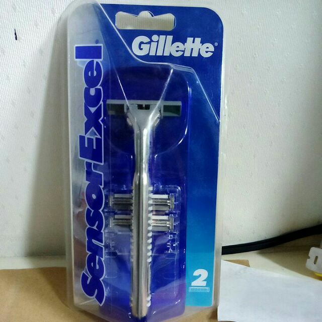 吉列 Gillette Sensor Excel 超級感應刀 刮鬍刀組一刀架二刀片